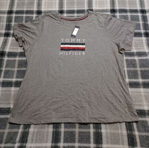 NWT Tommy Hilfiger Gray Sleep Shirt Size 2x